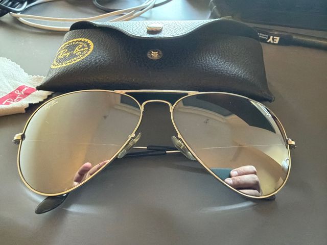 Gafas de Sol Ray-Ban Aviator L plateado