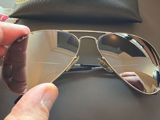 Gafas de Sol Ray-Ban Aviator L plateado