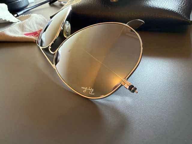 Gafas de Sol Ray-Ban Aviator L plateado