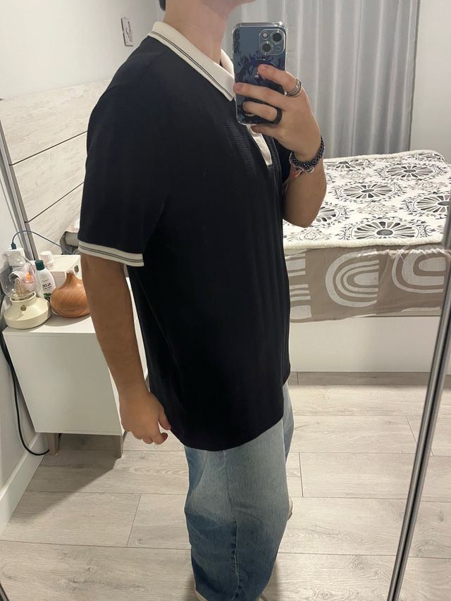 Polo Primark Negro Talla M