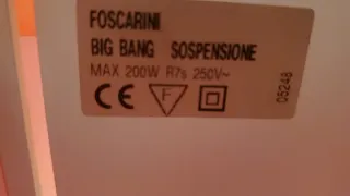 Lampada da soffitto Foscarini Big Bang Rossa