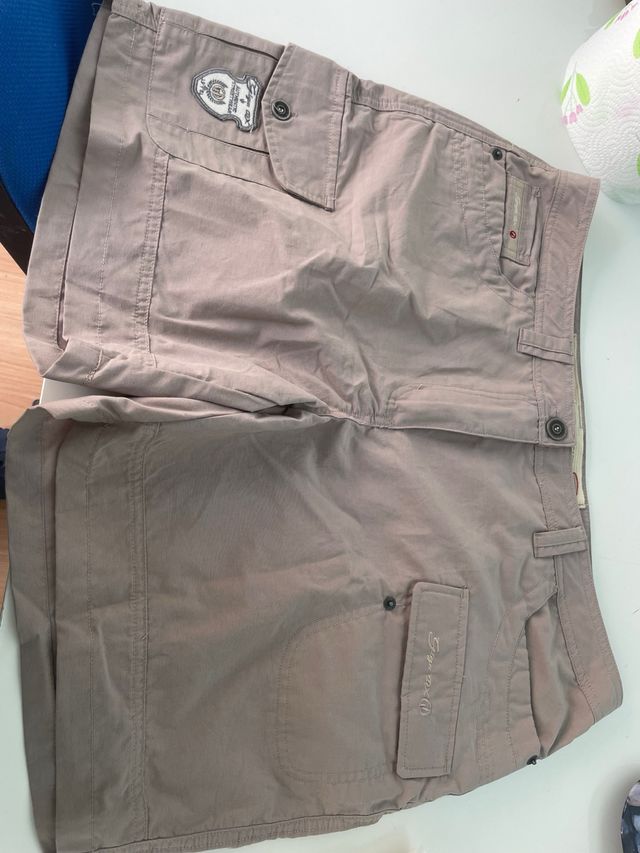 Pantalón corto mujer beige talla XL