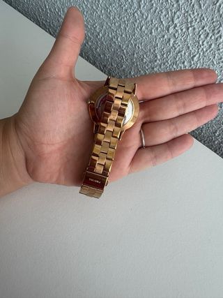 Reloj Parfois dorado y blanco mujer