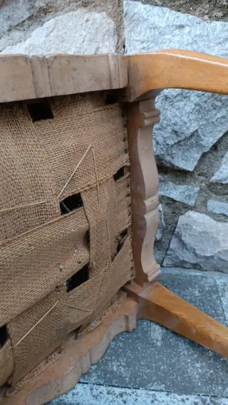 Descalzadora y banqueta antiguas