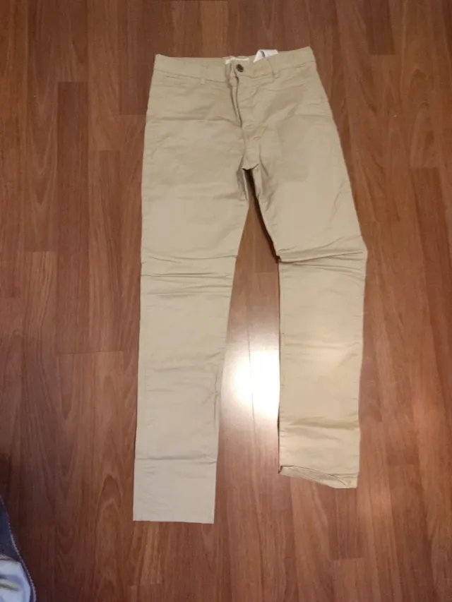 Pantalón chino niño beige 13-14 años 152/164 cm