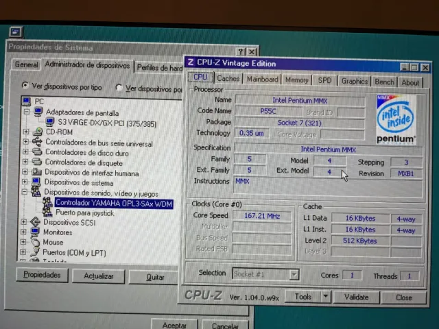 Pack Pentium MMX + VGA 4MB + Sonido OPL3