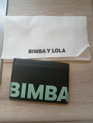 Tarjetero BIMBA Y LOLA negro y verde