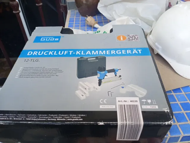 Pistola Clavos Neumática Güde 12-TLG.