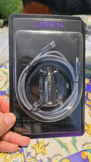 Caricabatterie auto LISEN USB-C nuovo