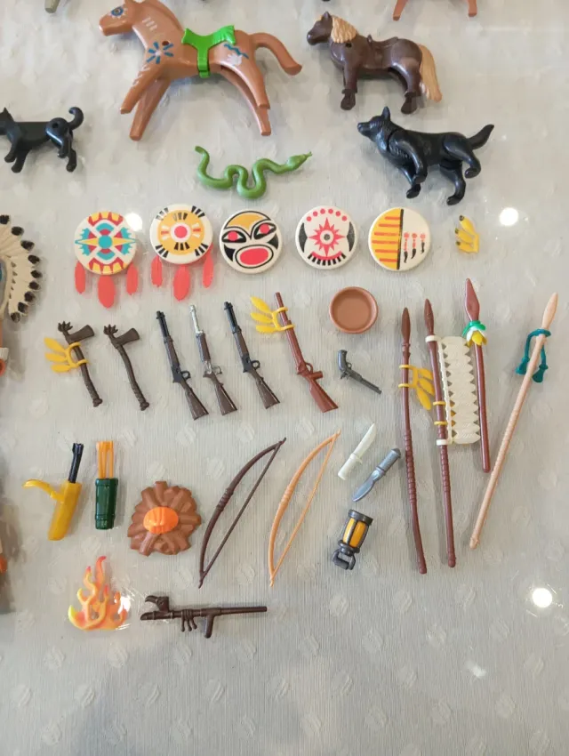 Gran Lote Playmobil Indios y Western