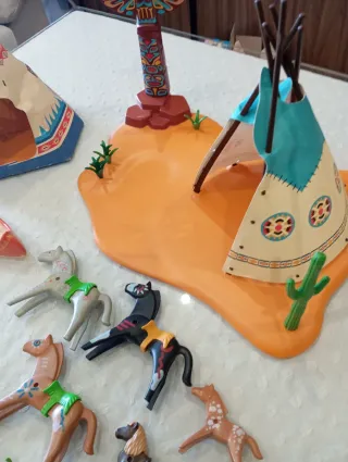 Gran Lote Playmobil Indios y Western