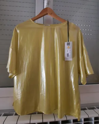 Top amarillo IKKS mujer