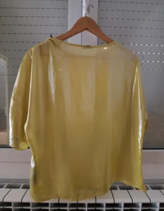 Top amarillo IKKS mujer
