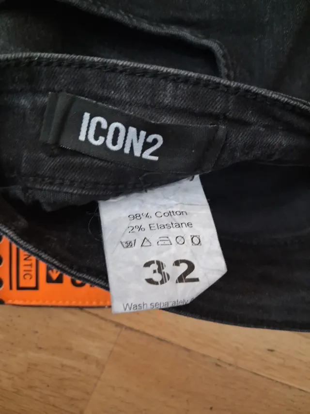 Pantalon icon vaquero Negro Talla 32