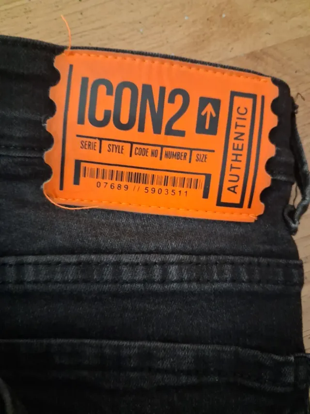 Pantalon icon vaquero Negro Talla 32