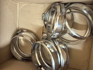 Abrazaderas para tubo de humos 130mm