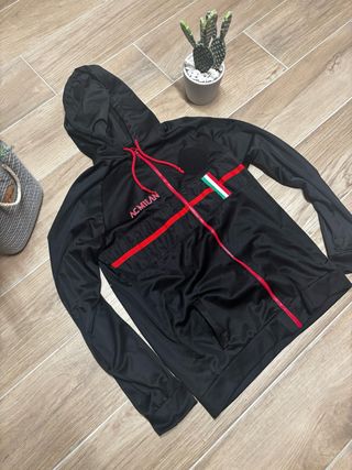 Felpa AC Milan con zip e cappuccio