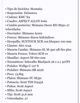 Bicicleta Scott Navajo Montaña