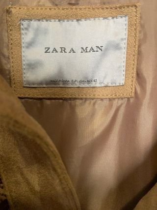 Cazadora Zara Man Beige y Marrón