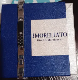 Bracciale Morellato Uomo Nero Argento