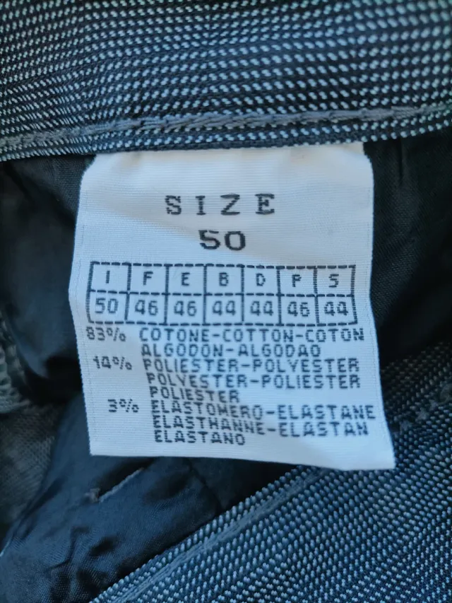 Pantaloni N+1 Uomo Casual Grigio, taglia 50