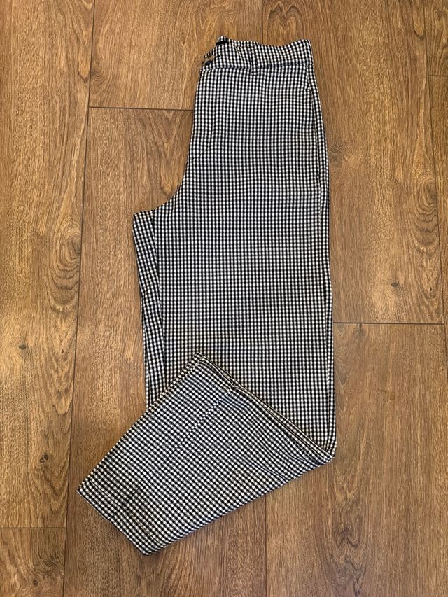 Pantaloni Zara fantasia quadretti taglia S