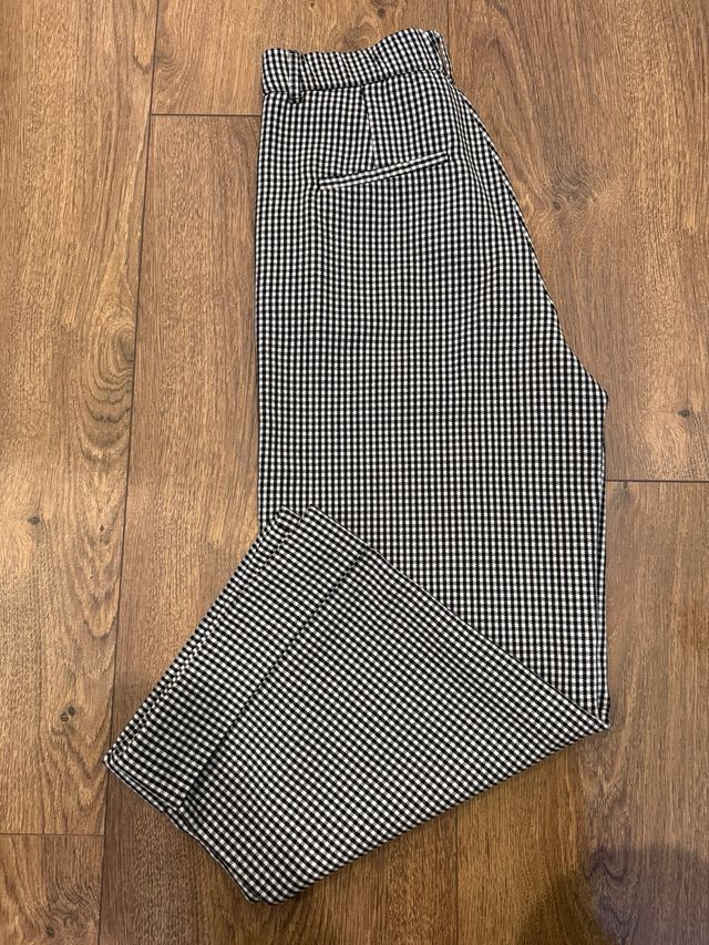Pantaloni Zara fantasia quadretti taglia S