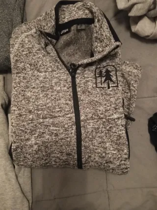 Sudaderas Nike Gris y Naranja Talla M