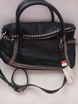 Bolso Desigual Negro Multicolor