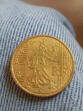 Moneta 50 centesimi Francia 1999