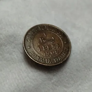 1 Besa 1909 Somalia Italiana Vittorio Emanuele III
