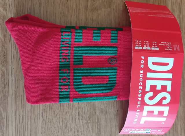 Diesel Calzettoni Calze Uomo Natalizi M EUR 39-42