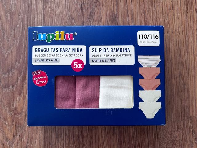 Lupilu Braguitas Niña Pack 5 Talla 110/116