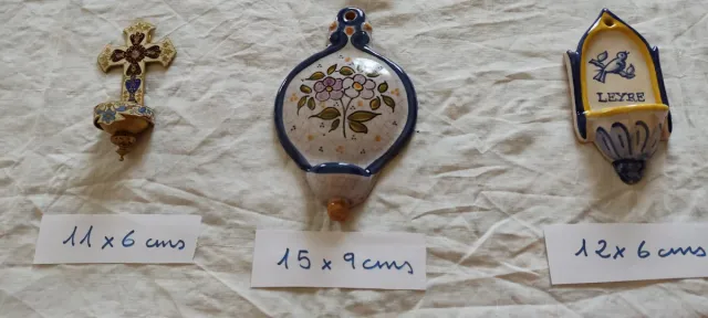 Colección 11 Pilas Agua Bendita Cerámica