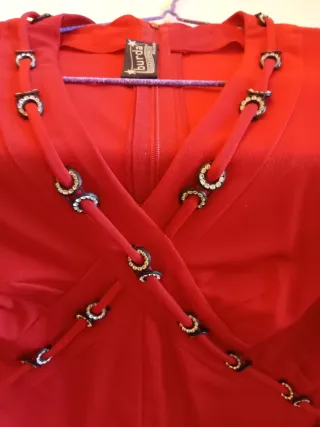 Vestito Vintage Maglina Seta Rosso