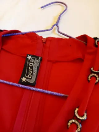 Vestito Vintage Maglina Seta Rosso