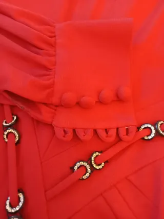 Vestito Vintage Maglina Seta Rosso