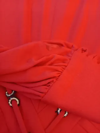 Vestito Vintage Maglina Seta Rosso