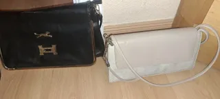 Lote de bolsos negros y dorados