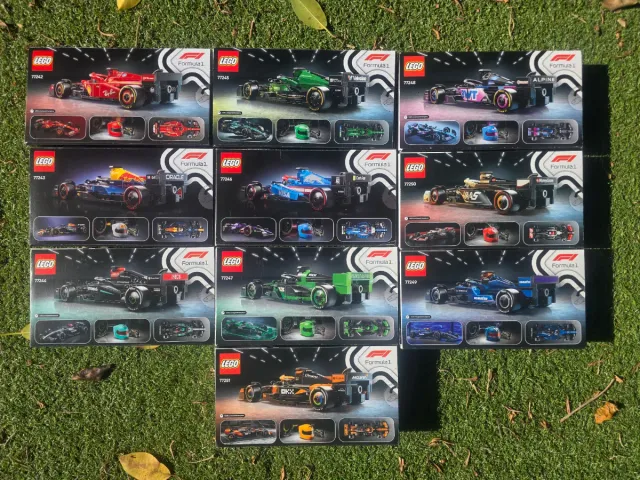 10x Lego Speed Champions Formula 1 Coches