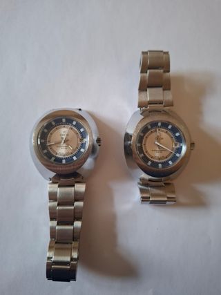 2 Relojes Orion Automático Años 70.