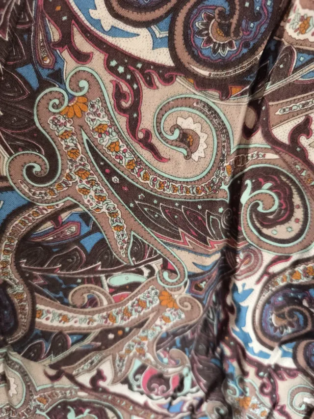 Vestido de invierno estampado