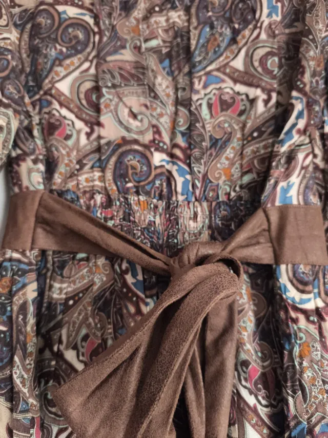 Vestido de invierno estampado