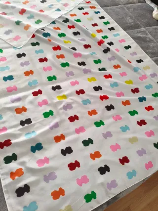 Pañuelo de seda estampado multicolor