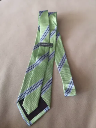 Corbata Seda Pierre Cardin Rayas Azuladas