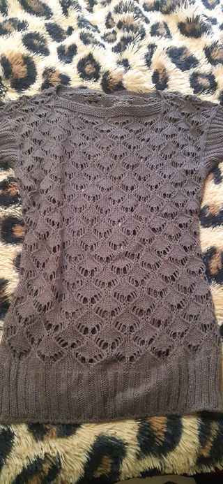 Jersey calado caqui. Talla M