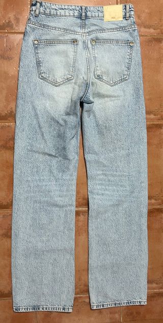 Vaqueros Zara Rectos Azul Claro