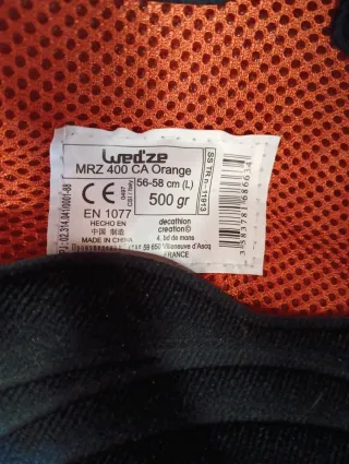 Casco de esquí Wed'ze naranja