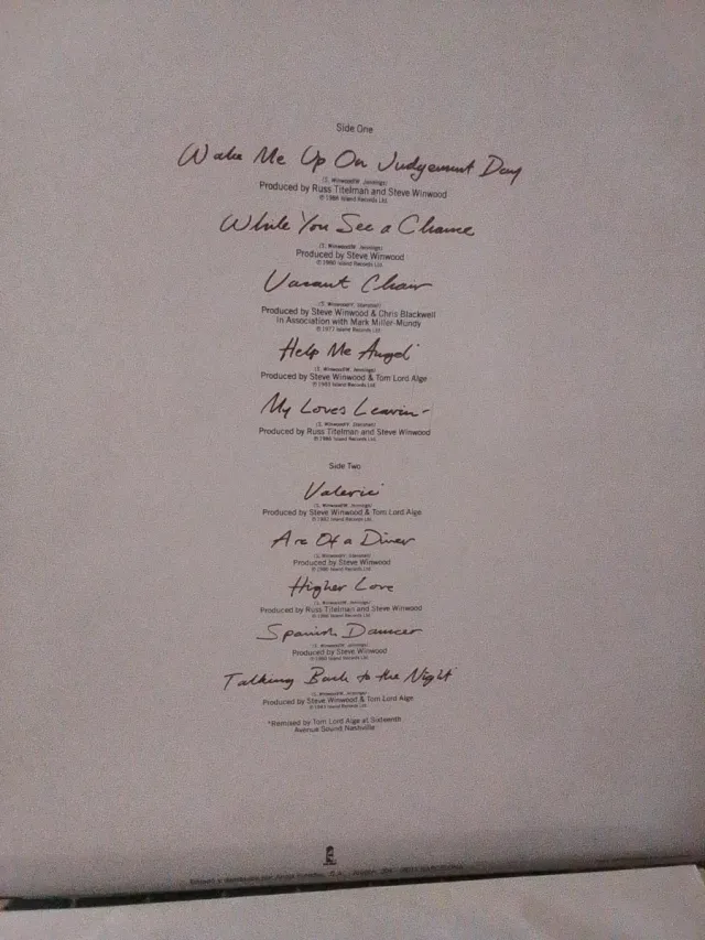 Vinilo Steve Winwood Chronicles