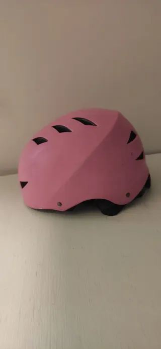 Casco rosa bici/skate hasta 11-12 años